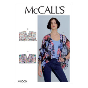 McCall's Schnittmuster M8000 - Weste - Oversize - vorn gebunden