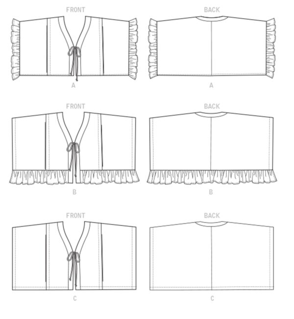 McCall's Schnittmuster M8000 - Weste - Oversize - vorn gebunden – Bild 7