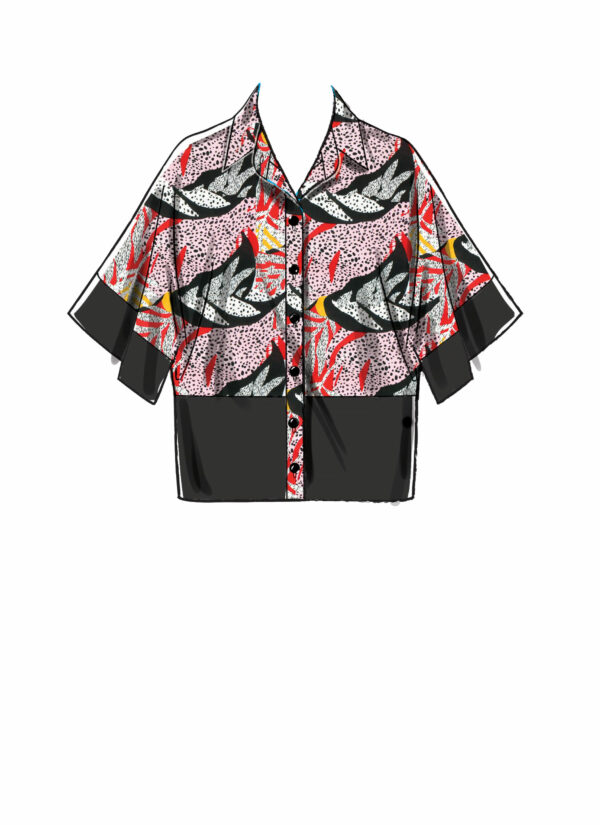 McCall's Schnittmuster M8001 - Bluse - Oversize - angeschnittener Arm – Bild 6