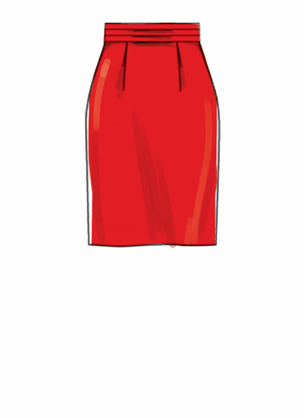 McCall's Schnittmuster M8004 - Rock - breiter Bund - figurbetont – Bild 6