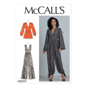 McCall's Schnittmuster M8009 - Overall - Jumpsuit - lässig weit - weites Bein