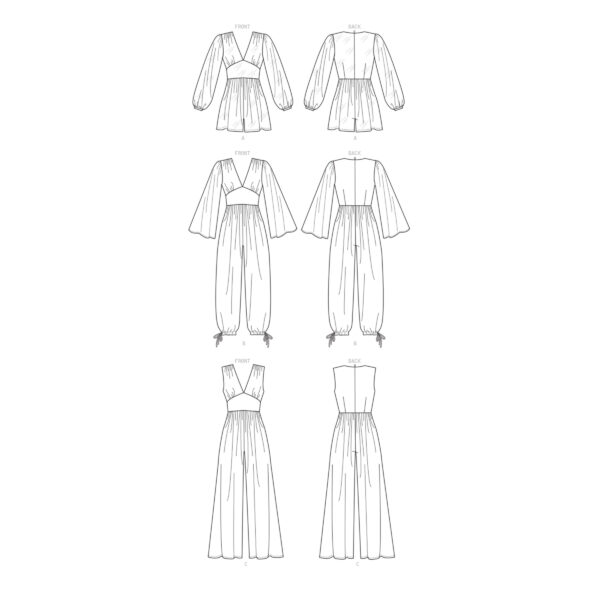 McCall's Schnittmuster M8009 - Overall - Jumpsuit - lässig weit - weites Bein – Bild 8