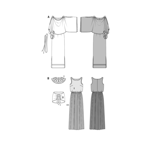 Burda Style Schnittmuster Nr. 2353 - Fasching - Römerin und Ägypterin – Bild 5