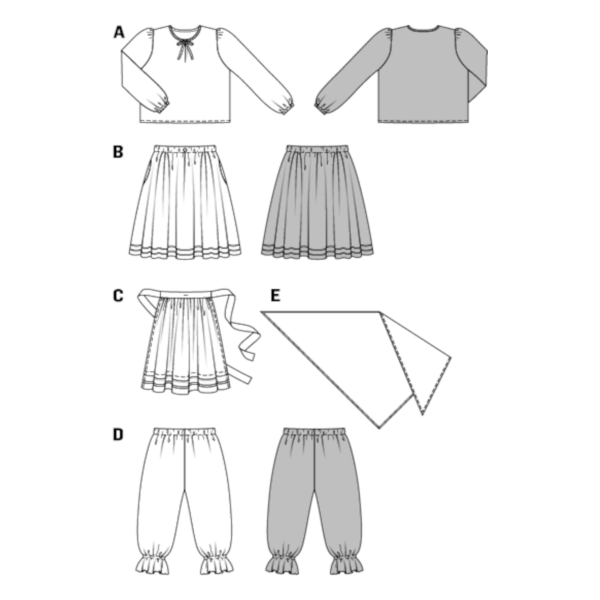 Burda Kids Schnittmuster Nr. 2367 - Fasching - Hexe - für Kinder – Bild 5