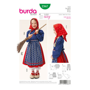 Burda Kids Schnittmuster Nr. 2367 - Fasching - Hexe - für Kinder