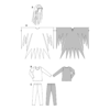Burda Kids Schnittmuster Nr. 2370 - Fasching - Gespenst - Leggins und Shirt – Bild 7