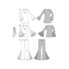 Burda Style Schnittmuster Nr. 2373 - Fasching - Siebziger-Style - Bluse und Hose – Bild 5