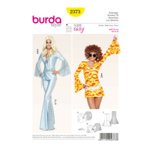 Burda Style Schnittmuster Nr. 2373 - Fasching - Siebziger-Style - Bluse und Hose
