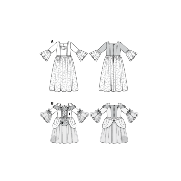 Burda Kids Schnittmuster Nr. 2410 - Fasching - Prinzessin und Tänzerin – Bild 5