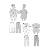 Burda Style Schnittmuster Nr. 2415 - Fasching - Clown und Pinguin - für Sie und Ihn – Bild 6