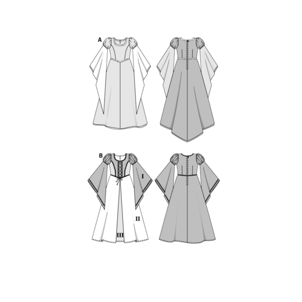 Burda Style Schnittmuster Nr. 2463 - Fasching - Fee und Burgprinzessin – Bild 5