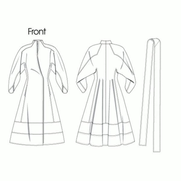 Vogue Schnittmuster V1239 - Kleid - Schwanenhalskleid mit Gürtel – Bild 8