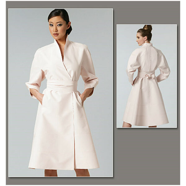 Vogue Schnittmuster V1239 - Kleid - Schwanenhalskleid mit Gürtel – Bild 2