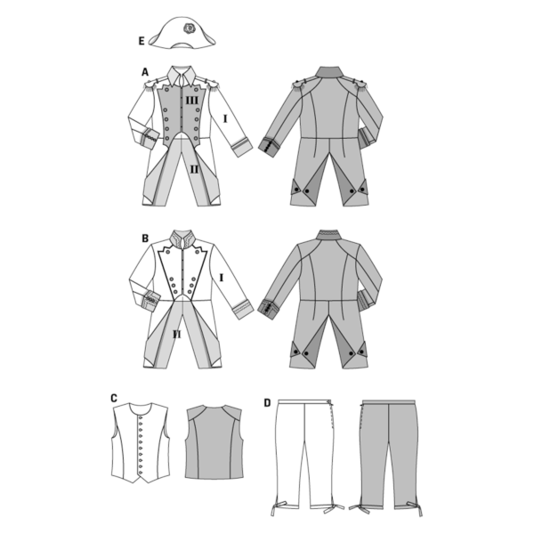 Burda Style Schnittmuster Nr. 2471 - Fasching - Napoleon - Historisches Kostüm – Bild 5
