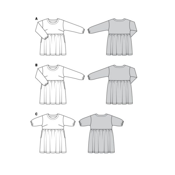 Burda Style Schnittmuster Nr. 6055 - Kleid mit eingerüschter Rockbahn – Bild 12