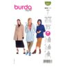Burda Style Schnittmuster Nr. 6057 - Mantel - Jacke mit Teilungsnähten und Kapuze