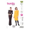 Burda Style Schnittmuster Nr. 6068 - Kleid, Abendkleid – schmale Silhouette – mit Rückendecolleté