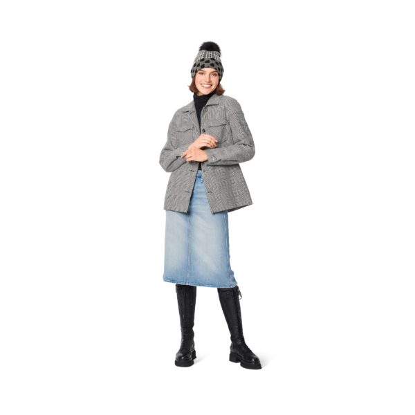 Burda Style Schnittmuster Nr. 6069 - Mantel, Jacke – aufgesetzte Taschen – Hemdjacke – Bild 6