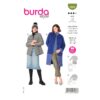 Burda Style Schnittmuster Nr. 6069 - Mantel, Jacke – aufgesetzte Taschen – Hemdjacke