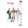 Burda Style Schnittmuster Nr. 6073 - Rock in drei Längen mit Gummibund, schmale Form