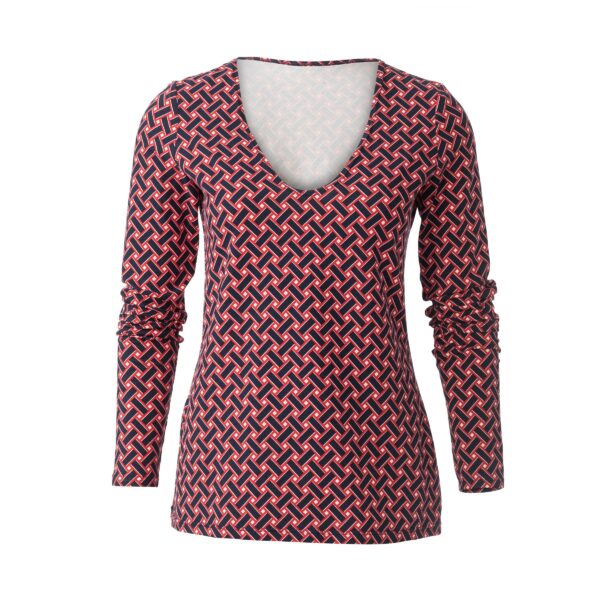 Burda Style Schnittmuster Nr. 6075 - Shirt, Kleid – schmale Form mit V-Ausschnitt – Bild 3