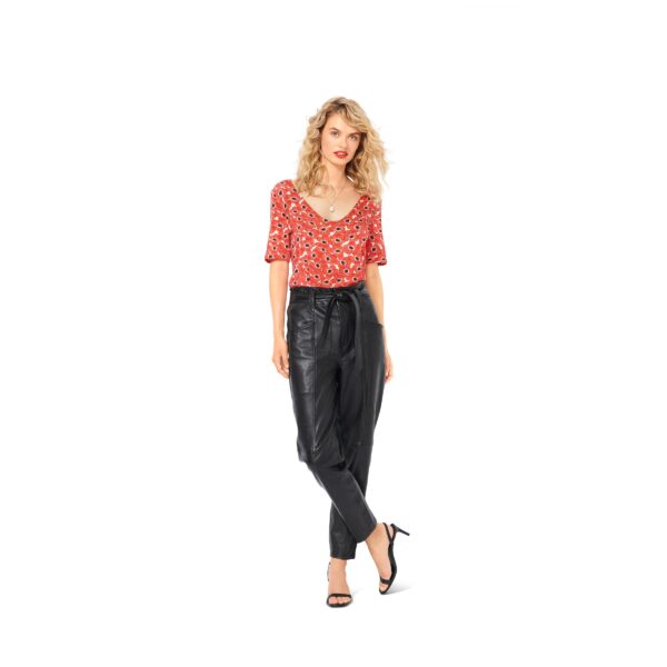 Burda Style Schnittmuster Nr. 6075 - Shirt, Kleid – schmale Form mit V-Ausschnitt – Bild 5