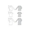 Burda Style Schnittmuster Nr. 6075 - Shirt, Kleid – schmale Form mit V-Ausschnitt – Bild 12