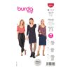 Burda Style Schnittmuster Nr. 6075 - Shirt, Kleid – schmale Form mit V-Ausschnitt