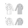Burda Style Schnittmuster Nr. 6078 - Blazer-Kleid und Jacke – doppelreihig mit Revers – Bild 9