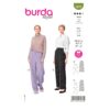 Burda Style Schnittmuster Nr. 6079 - Hose mit Bundfalten und Formbund
