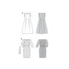 Burda Style Schnittmuster Nr. 6083 -  Festliches Kleid mit weitem Rock / Schmales Spitzenkleid – Bild 9