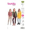 Burda Style Schnittmuster Nr. 6088 - Jacken und Mantel – sportiv mit Reißverschluss