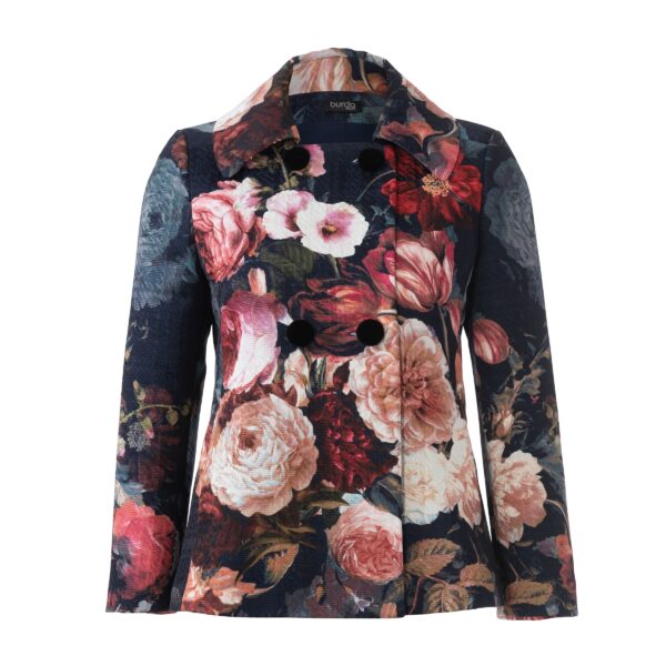Burda Style Schnittmuster Nr. 6092 - Mantel, Jacke – doppelreihig mit großem Kragen – Bild 8