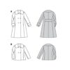 Burda Style Schnittmuster Nr. 6092 - Mantel, Jacke – doppelreihig mit großem Kragen – Bild 11