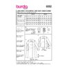 Burda Style Schnittmuster Nr. 6092 - Mantel, Jacke – doppelreihig mit großem Kragen – Bild 10