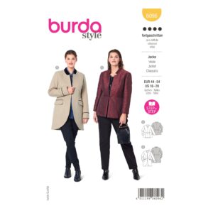 Burda Style Schnittmuster Nr. 6096 - Jacke mit Schößchen