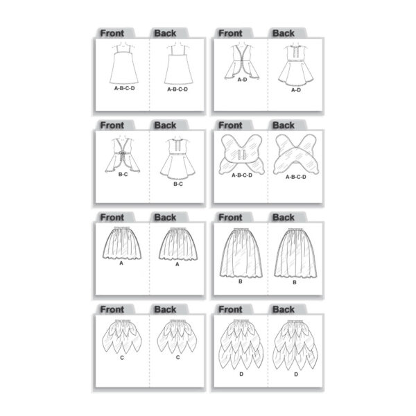 McCall's Schnittmuster M4887 - Kostüme - Schmetterlinge & Feen – Bild 10