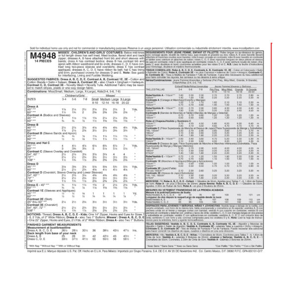 McCall's Schnittmuster M4948 - Kostüme - Märchenfiguren - für Frauen & Mädchen – Bild 9
