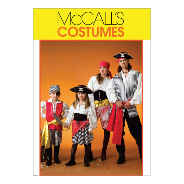 McCall's Schnittmuster M4952 - Kostüme - Seeräuber - Pirat - für Erwachsene und Kinder