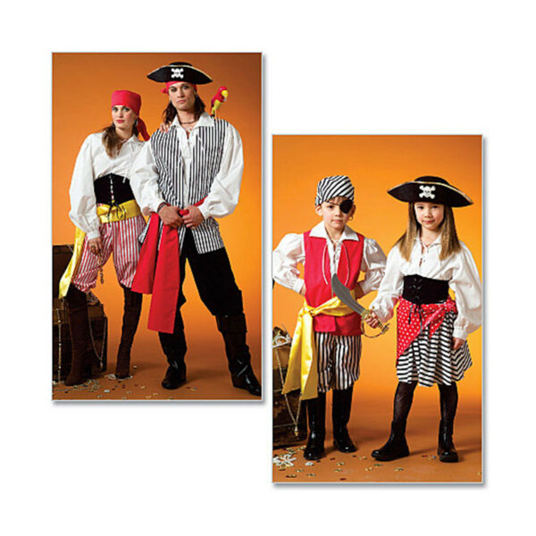 McCall's Schnittmuster M4952 - Kostüme - Seeräuber - Pirat - für Erwachsene und Kinder – Bild 2