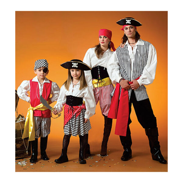 McCall's Schnittmuster M4952 - Kostüme - Seeräuber - Pirat - für Erwachsene und Kinder – Bild 3