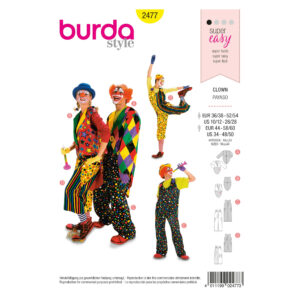 Burda Style Schnittmuster Nr. 2477 - Fasching - Kostüm - Clown