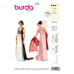 Burda Style Schnittmuster Nr. 2493 - Fasching - Historisches Kostüm - Kleid Josephine