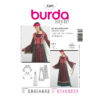 Burda Style Schnittmuster Nr. 2509 - Fasching - Historisches Kostüm - Kleid Burgfräulein