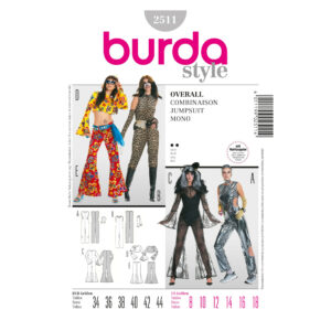Burda Style Schnittmuster Nr. 2511 - Fasching - Overall - Jumpsuit