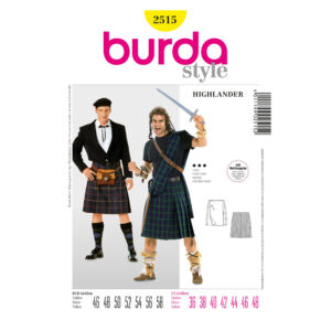 Burda Style Schnittmuster Nr. 2515 - Fasching - Highlander - Schottenrock