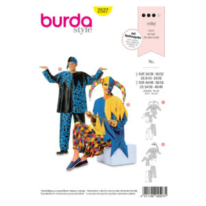 Burda Style Schnittmuster Nr. 2527 - Fasching - Kostüm - Harlekin - Till Eulenspiegel