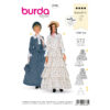 Burda Style Schnittmuster Nr. 2768 - Steampunk - Historische Kleider mit Reifrock um 1848 - 2 Varianten