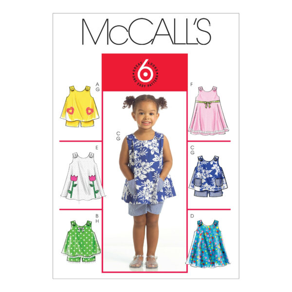 McCall's Schnittmuster M5416 - Kombination - Kleidchen und Hose - für Baby und Kleinkind