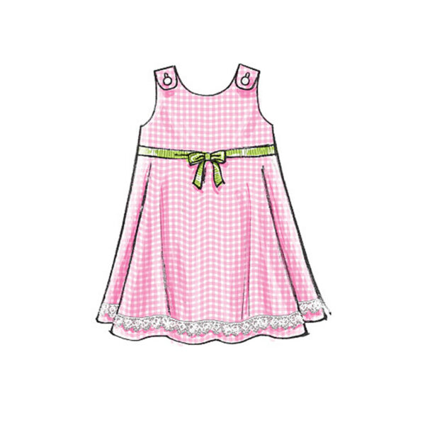 McCall's Schnittmuster M5416 - Kombination - Kleidchen und Hose - für Baby und Kleinkind – Bild 4